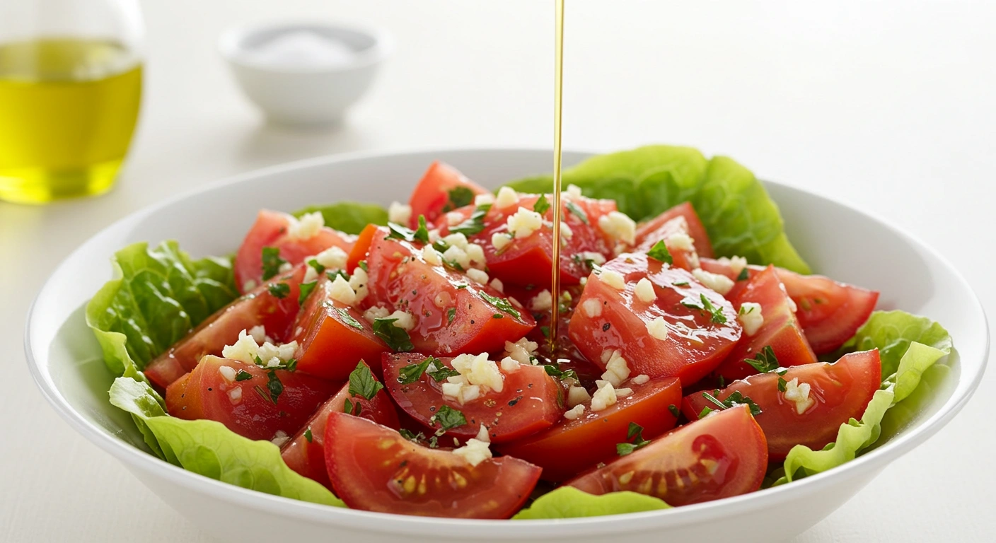 Tomato Garlic Salad - secondary view